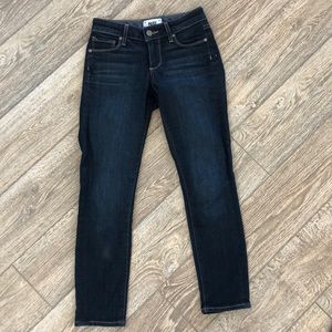 Paige ankle length denim in dark wash